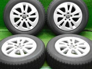 中古 ホイールタイヤ 4本 195/65R15 2019年製 8分山 トヨタ 50系プリウス 純正 スタッドレス タイヤ トーヨー ガリット G5