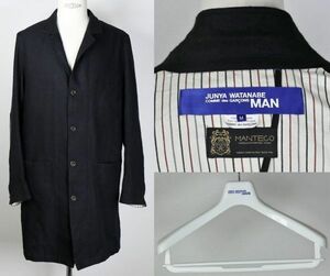 20AW JUNYA WATANABE COMME des GARCONS MAN ジュンヤワタナベ コムデギャルソン ウール リネン コート M HERVIER PRODUCTIONS b7242