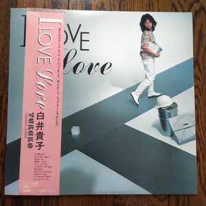 レア LP レコード 白井貴子 I LOVE Love TAKAKO SHIRAI しらいたかこ