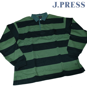 JP524XL 新品 定番 J.PRESS ORIGINALS Jプレス　クラシックブル ヘビーオンス天竺 ラガーシャツ