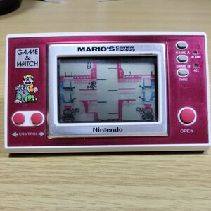 ゲーム＆ウォッチ GAME WATCH 任天堂 Nintendoマリオズ　セメントファクトリー MARIO