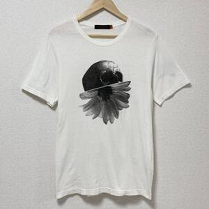 初期 UNDERCOVER スカルフラワー コラージュ Tシャツ 白 2サイズ アンダーカバー 髑髏 半袖 カットソー Tee VINTAGE archive 4030202