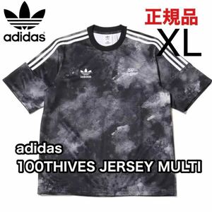 新品 XL adidas 100 THIEVES ジャージー Tシャツ 半袖 アディダスオリジナルス コラボ 完売品 正規品