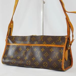 【美品】 LOUIS VUITTON ルイヴィトンM40008 ポパンクール ロン ショルダーバッグ モノグラム PVC レザー DU0055 肩掛け ワンショルダー 