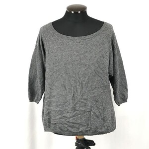 Made in Japan★サラ/Sarah★カシミヤ混ウール/ニットセーター【women’s size -L/グレー/gray】Sweater◆BG936