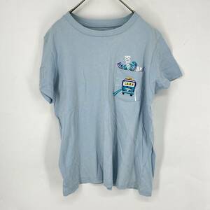 L UNIQLO ユニクロ ミニオンズ Tシャツ 水色 半袖 リユース ultralto ts1775