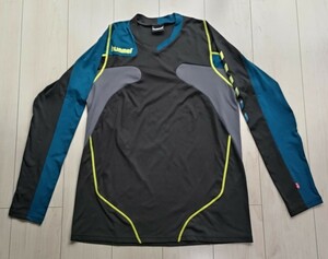 hummel　長袖 シャツ 【 O / XL 】 サッカー　ヒュンメル　紺　ネイビー　スポーツ ウェア