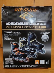 RIP SLIDE アジャスタブルインラインスケート ブラック　サイズ　25.0cm-27.5cm　外箱に傷みあり