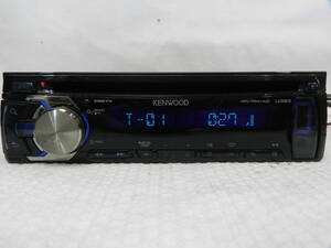  KENWOOD CDデッキ CDプレイヤー U383D 1DIN MP3 フロント USB AUX　中古