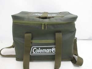 T034-N37-2846 Coleman コールマン クーラーボックス SOFT COOLERS カーキ 保冷バッグ 40×31×29cm 現状品1