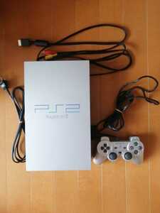 良品 SONY PS2 PlayStation2 プレステ2 本体1式 SCPH-39000 シルバー　動作確認済 　即決　コントローラー同色