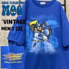 《US古着》ディズニーワールド ミッキー キャラTシャツ メンズ2XL