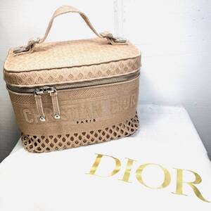 美品 Christian Dior ディオール Pre-Owned 2020S エンブロイダリー メッシュ バニティバッグ USED品 （YM) F