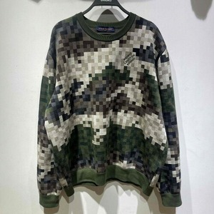 LOUIS VUITTON 24SS DAMOFLAGE CREWNECK KNIT SWEATER SIZE-4L RM241 AUR HQN72W ルイヴィトン ダモフラージュ クルーネック