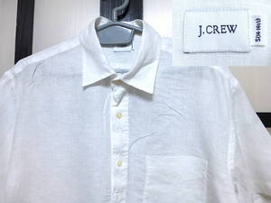 Jクルー 半袖 麻100% プルオーバー シャツ / J.CREW ジェイクルー リネン 被り