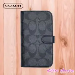 コーチ COACH iPhone15 対応 ケース フォリオ キャンバス