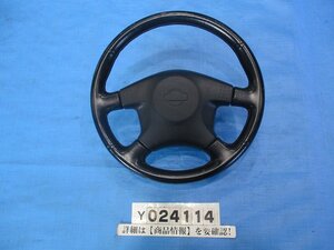 ECR33 スカイライン GTS タイプM 後期 ハンドル ステアリングホイール インフレーター欠品 ecr33 24114【個人宅送料別途加算・S1サイズ】