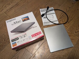 Logitec DVD DRIVE for Mac シルバー　ロジテック