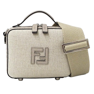 フェンディ FENDI バッグ レディース ブランド ハンドバッグ ショルダーバッグ 2way セレリア スーツケース ミニ キャンバス ベージュ