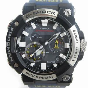 カシオジーショック CASIO G-SHOCK 美品 MASTER OF G FROGMAN 腕時計 アナログ GWF-A1000-1A2JF 紺 ネイビー ウォッチ ■SM3 メンズ
