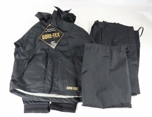 【2点セット】GORE TEX ゴアテックス PROVISOR Daiwa ダイワ 防水ウェア ブラック フィッシング ジャケット パンツ セット 袋入り 2715-TE