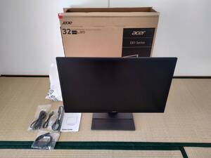 中古 Acer 液晶モニター ディスプレイ EB321HQUBbmidphx 31.5インチ WQHD(2560 x 1440)/IPS/スピーカー内蔵 2017年購入