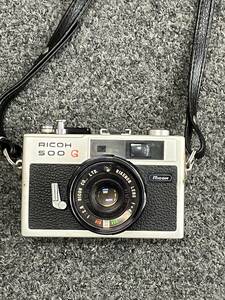 #3977　RICOH 500G フィルム カメラ RIKENON レンズ f＝40mm 1:2.8 ボタン電池式 レトロ　動作未確認
