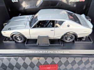 1円スタート　京商　1/18スケール 京商ダイキャストカーシリーズ　日産　スカイラインGTR　KPGC110 ケンメリ