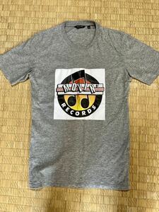 未使用レア Movin records 半袖プリントTシャツ グレーS コットン 80s ハウスミュージック Garage paradise garage ラリーレバン ムービン