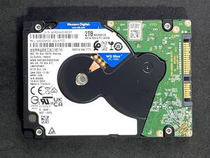 【送料無料】★ 2TB ★ Western Digital Blue　/　WD20SPZX ★【使用時間：7ｈ】2023年製 WD Blue 新品同様 2.5インチ内蔵HDD/7mm [管:M22P