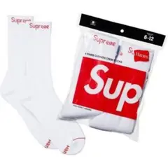 Supreme シュプリーム×Hanes ソックス 新品未使用 靴下 一足のみ