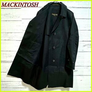 MACKINTOSH マッキントッシュ チェスターコート ステンカラーコート トレンチコート ロングコート ロング丈マ ブラック 34 S〜M