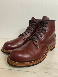 ソール交換カスタム★08/10製造年★美品★REDWING レッドウィング ベックマンUS8D(26.0〜26.5)BECKMAN 9011 ブラックチェリー ブーツ9411