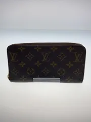 LOUIS VUITTON 1)ジッピー・ウォレット_モノグラム・キャンバス_BRW PVC ブラウン レディース