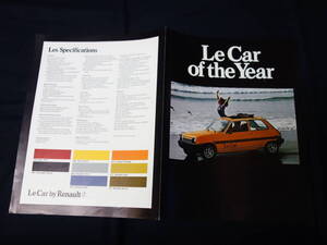 【1978年】ルノー RENAULT 5 サンク 専用 カタログ / 英語版 / Le Car of the Year【当時もの】