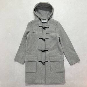 ● BURBERRY LONDON バーバリー ロンドン ダッフルコート アウター 上着 フーディ ウール 三陽商会 グレー サイズ40 レディース 1.38kg