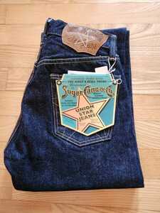 送料込★東洋 SUGAR CANE シュガーケーン　SC40065 14.25oz DENIM UNION STARJEANS ユニオンスター ジーンズ　米軍PX インディゴ　32