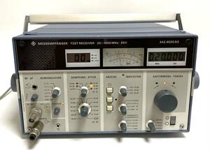 動作未確認 Rohde Schwarz ローデシュワルツ ESV 20-1000MHz TEST RECEIVER テストレシーバー 受信機 MESSEMPFANGER 342.4020.53 I241018