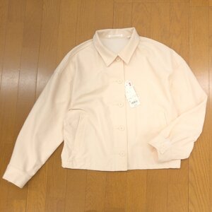 新品 UNIQLO ユニクロ 定価2,990円 ストレッチ ジャージー リラックス ジャケット S オフホワイト 羽織り ゆったり ブルゾン 未使用