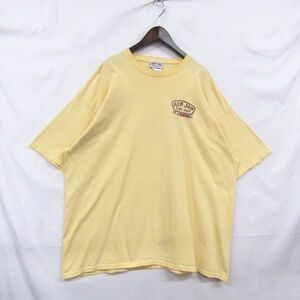 ビックサイズ 2XL RON JON SURF SHOP 半袖 Tシャツ バック プリント サーフ イエロー 古着 ビンテージ 3M1609