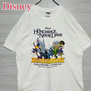 【入手困難】Disney ディズニー　ノートルダムの鐘　Tシャツ　XLサイズ　海外　輸入　ヴィンテージ　90s キャラクター　一点物　アニメ