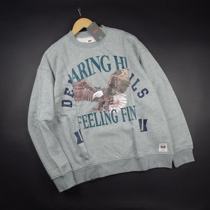 新品★Levi’s/リーバイス/FEELING FLY 繋ぎ合わせデザインスウェットA483/002灰/【M】【JP size L】