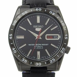 ■ 1円 ～ 正規 中古 美品 ■ セイコー SEIKO ■ セイコーファイブ SNKE03 7S26-02T0 ■箱保 機械式 自動巻き メンズ ブラック 黒 逆輸入