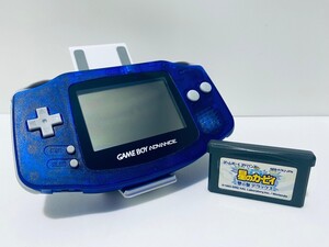 GBA ゲームボーイアドバンス AGB-001 本体+ゲームソフト セット, ポータブルGameboy Advance GBA レトロゲーム 希少動作品 (E-4)