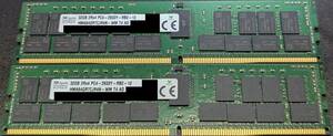 SKhynix DDR4-2933Y PC4-23400 32GB 2枚セット 64GB 2Rx4 Registered DIMM ECC