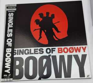 ボウイ BOOWY 氷室京介 布袋寅泰 SINGLES OF BOOWY LD,帯付 美品