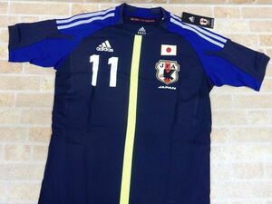 未使用品! adidas/アディダス フットサル 日本代表 2012 #11 三浦知良/カズ 半袖 ユニフォーム WJ103 F42439 Mサイズ 【1202y2】