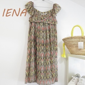 送料込 匿名配送 IENA イエナ シフォン　リゾート ドレス　ワンピース　オフショルダー IENA