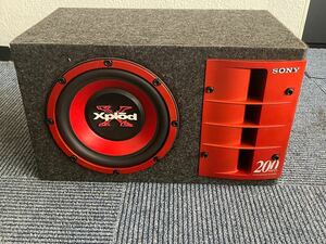 1円スタート SONY ソニー XS-AW200X Xplod 200W ウーハー ウーファー サブウーハー サブウーファー アクティブサブウーファー