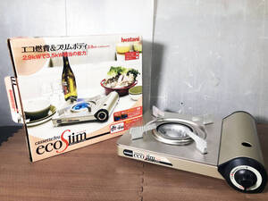 中古★Iwatani カセットフーエコスリム CB-ECO-SLIM エコ燃費＆スリムボディ カセットコンロ【CB-ECO-SLIM】EG4G